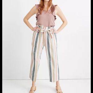 Tie-waist Striped Huston Pull-on Pants from Madewell